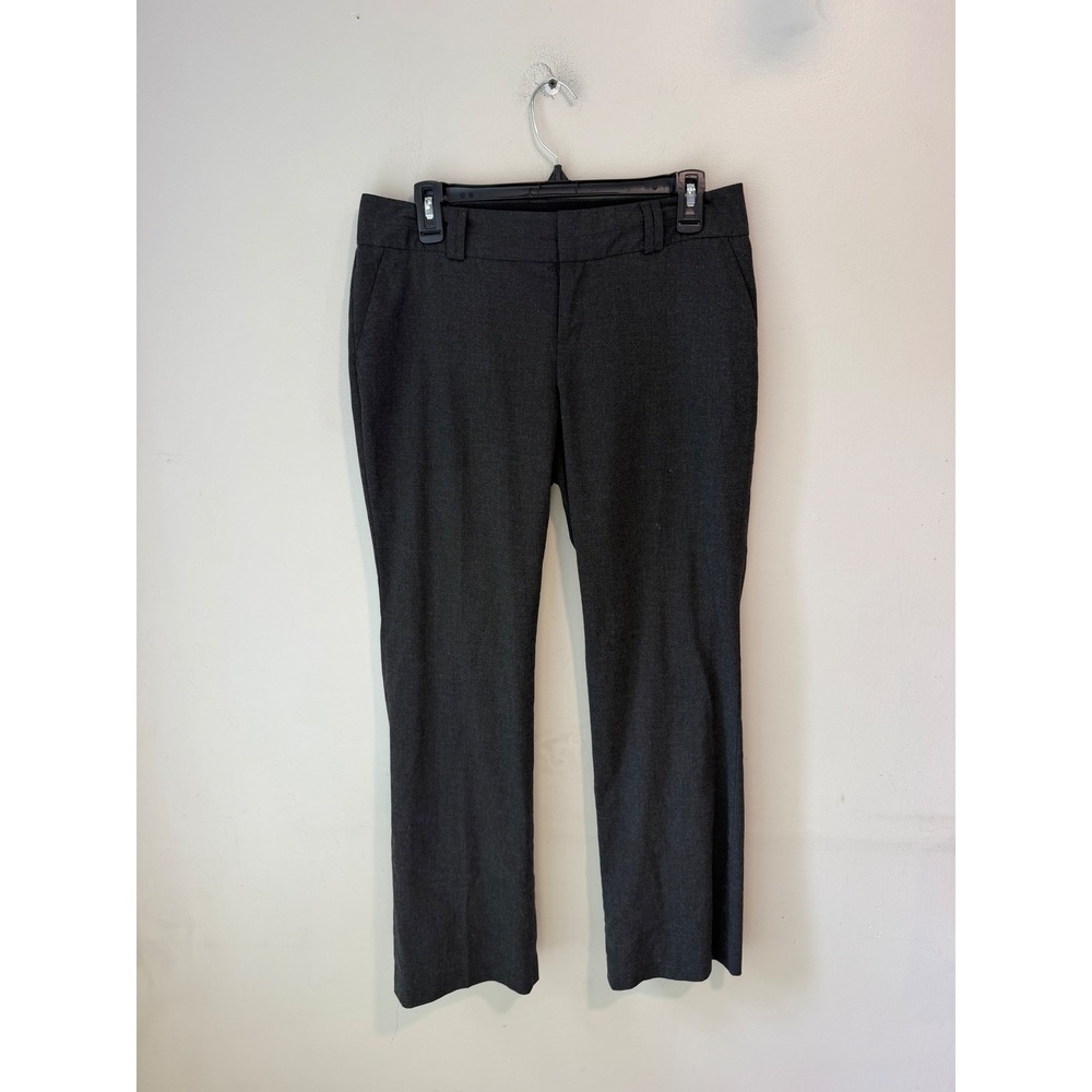Banana Republic Jackson Fit Gray Dress Pants Petite 8P Straight Leg Trousers